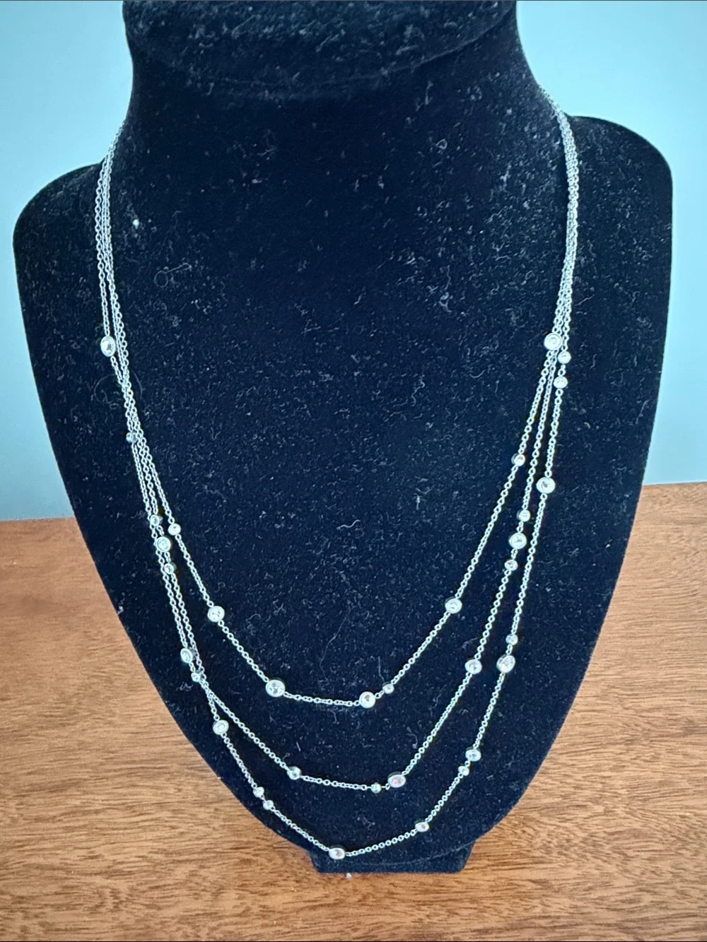 Jewelry Lot including Michael Kors Silver 3-layer Necklace.